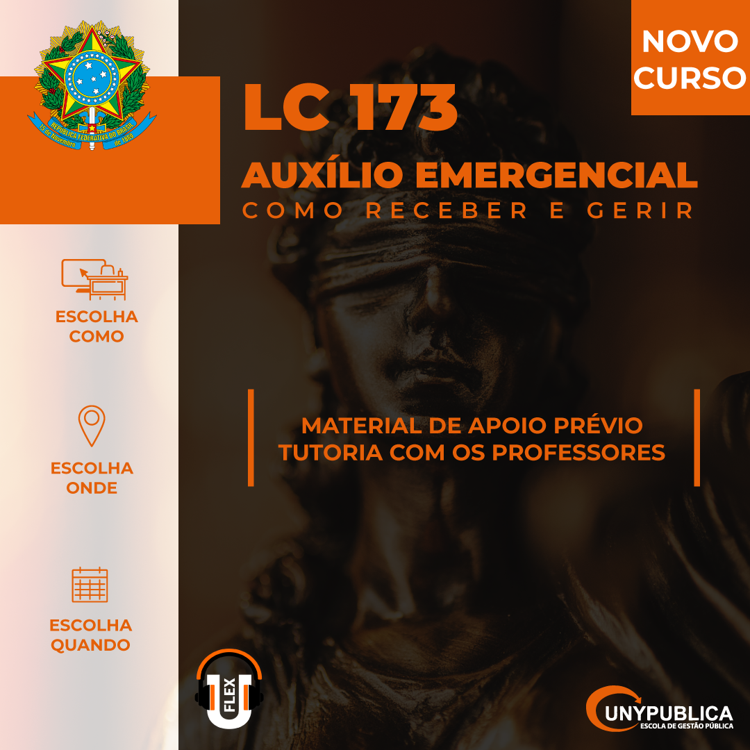 Banner do curso LC 173 - AUXÍLIO EMERGENCIAL 