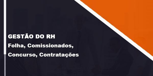 Banner do curso Gestão do RH Folha, Comissionados, Concurso, Contratações  